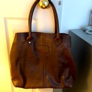 Authentic GF FerrΓ© Brown Leather Tote